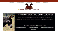 Desktop Screenshot of donkeywhisperer.com