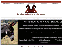 Tablet Screenshot of donkeywhisperer.com